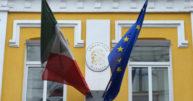 Ambasada Italiei din Ucraina și-a mutat din nou sediul la Kiev
