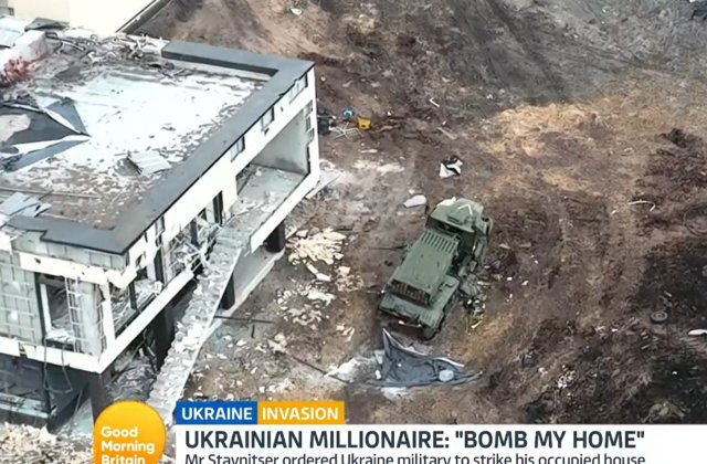 Un milionar ucrainean a cerut armatei să-i bombardeze casa, după ce acesta a fost ocupată de ruși