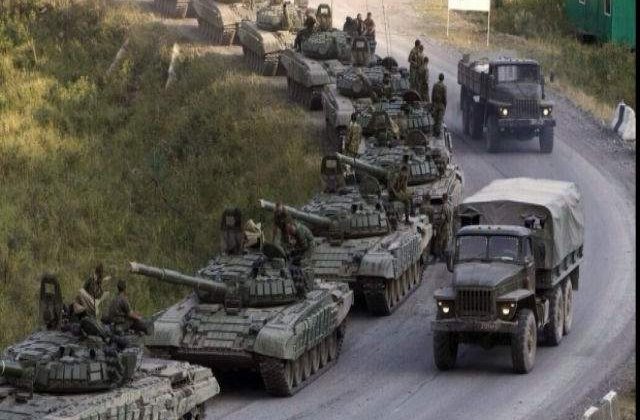 Blindate ucrainene au intrat in bastionul separatist prorus Slaviansk