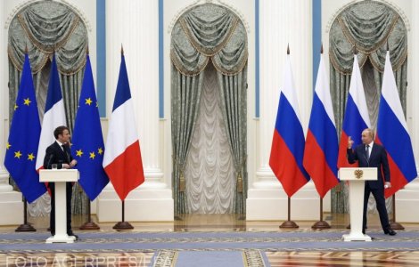 Palatul Elysee: Prima convorbire între Macron și Putin de la sfârșitul lunii martie