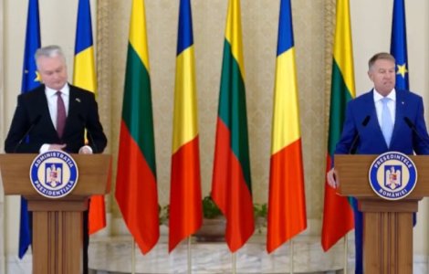 Klaus Iohannis: România și Lituania susțin eliminarea dependenței energetice a Uniunii Europene