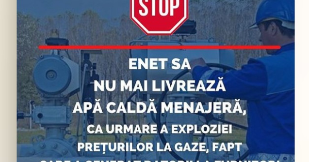 Peste 30.000 de locuințe din România au rămas fără apă caldă pe termen nelimitat