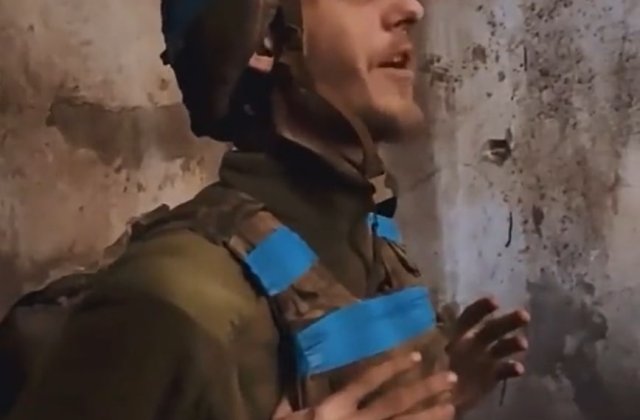 VIDEO Un soldat din Azovstal cântă piesa câștigătoare de la Eurovision, „Stefania”