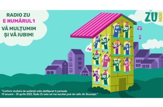 Radio ZU este radioul numărul 1 &icirc;n București! Interesul ascultătorilor față de programele ZU a crescut &icirc;n r&acirc;ndul publicului comercial la nivel național
