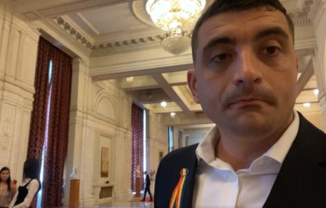 VIDEO George Simion a încercat să dea buzna în biroul lui Marcel Ciolacu