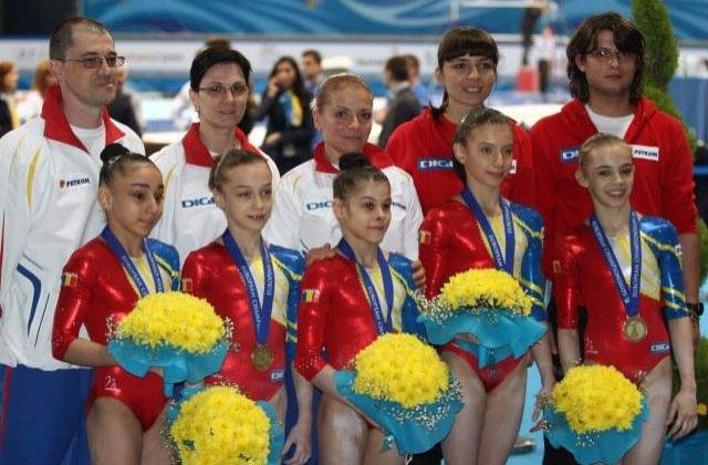 Echipa de gimnastica junioare a Romaniei, medalie de bronz la CE de la Sofia