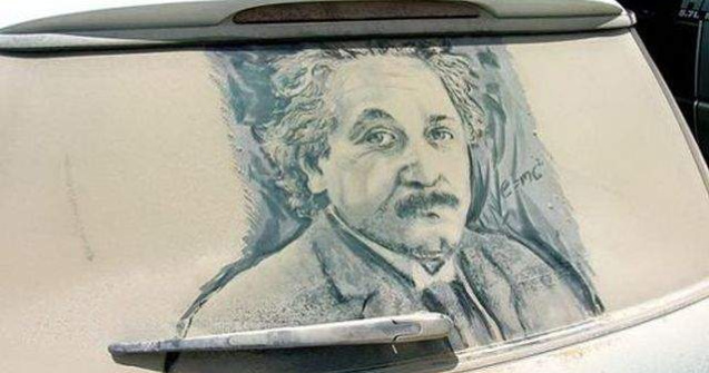  Top   Foto  Arta urbana! Zece opere faimoase recreate pe masini murdare