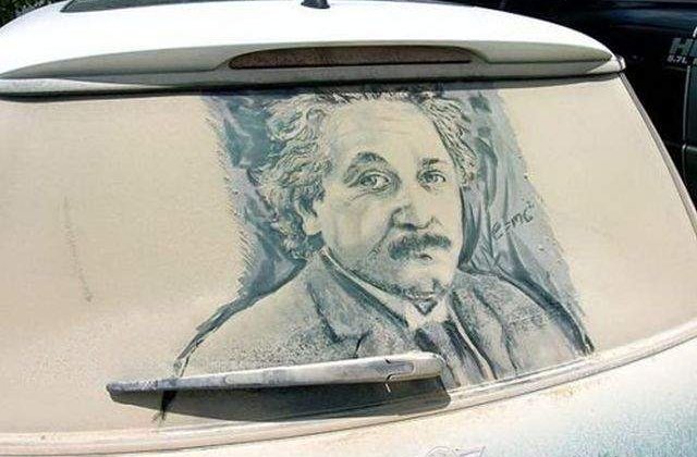 [FOTO] Arta urbana! Zece opere faimoase recreate pe masini murdare