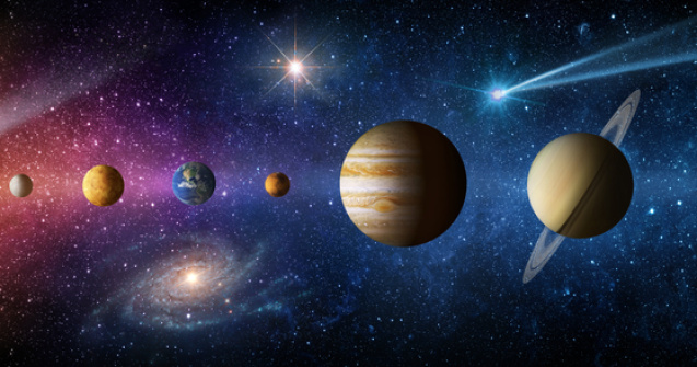 Spectacol astronomic rar: 5 planete se vor alinia pe cer luna aceasta