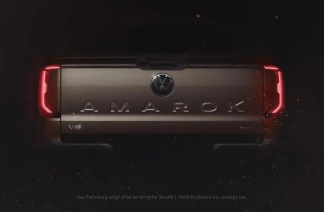 VIDEO: Partea din spate a viitoarei generații Volkswagen Amarok, dezvăluită &icirc;ntr-un nou teaser