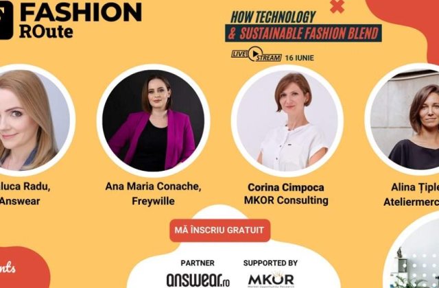 How technology and sustainable fashion blend? Participă la Fashion Route pe 16 iunie și vei afla