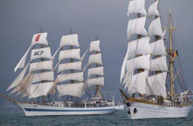 Cele mai mari nave cu vele din lume, asteptate in acest weekend la Constanta