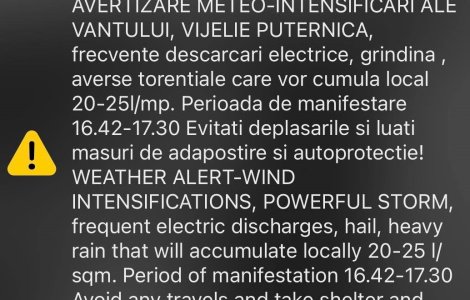 Mesaje RO-Alert. Cum poți dezactiva opțiunea de a mai primi atenționări