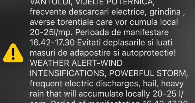 Mesaje RO-Alert. Cum poți dezactiva opțiunea de a mai primi atenționări