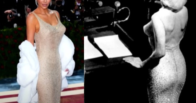 Kim Kardashian, acuzată că a „deteriorat iremediabil” rochia lui Marilyn Monroe