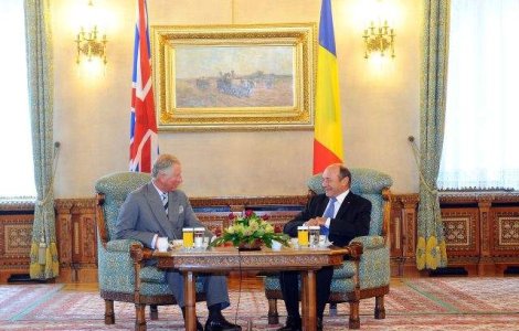 Traian Basescu, intalnire cu Printul Charles, la Palatul Cotroceni