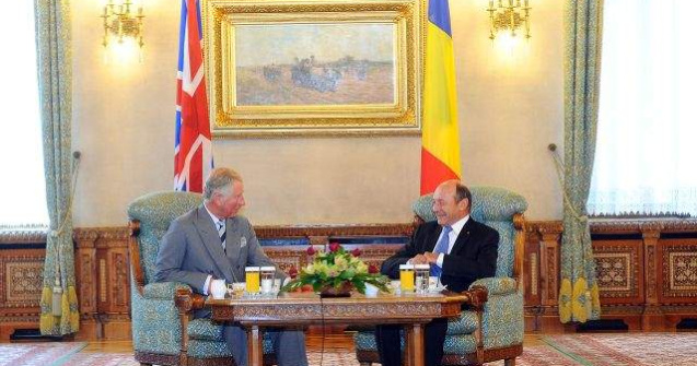 Traian Basescu, intalnire cu Printul Charles, la Palatul Cotroceni