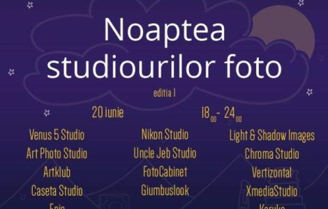 Noaptea Studiourilor Foto, editia I: 15 studiouri profesioniste isi deschid portile pe 20 iunie