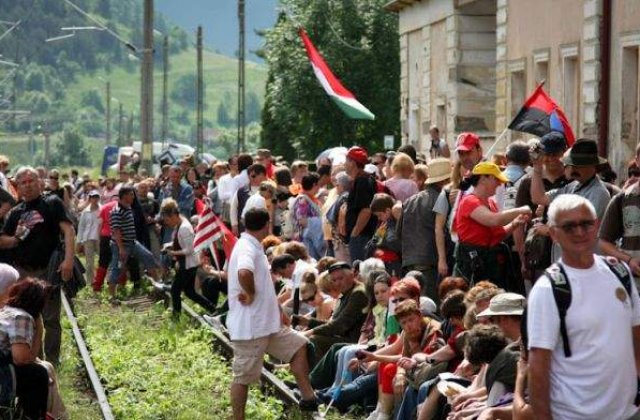Mai mult de 3.500 de pelerini din Ungaria au ajuns cu patru trenuri la Miercurea Ciuc