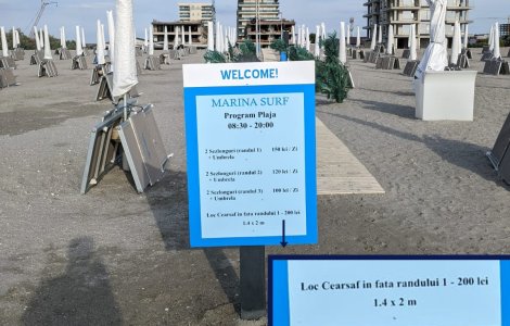 Taxă absurdă în Mamaia-Nord: 200 de lei pentru a sta pe cearceaf. Ce spune administratorul plajei