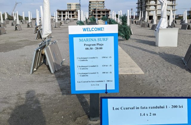 Taxă absurdă &icirc;n Mamaia-Nord: 200 de lei pentru a sta pe cearceaf. Ce spune administratorul plajei
