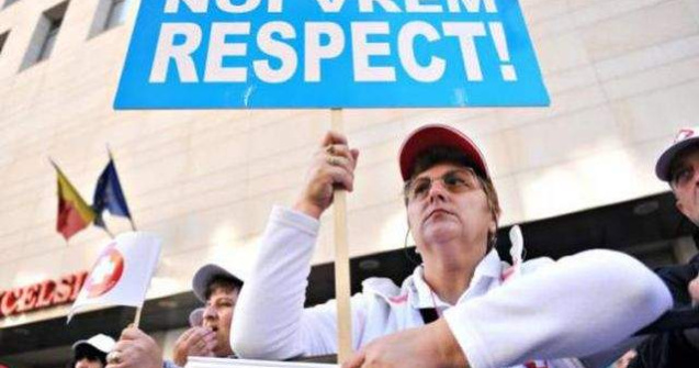 PROTESTE ale sindicalistilor Sanitas din sanatate