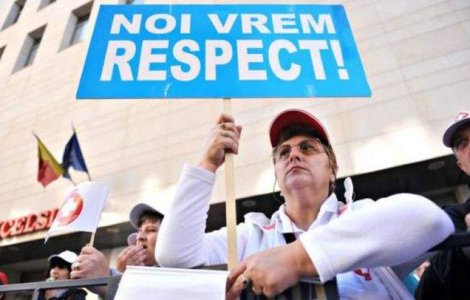 PROTESTE ale sindicalistilor Sanitas din sanatate