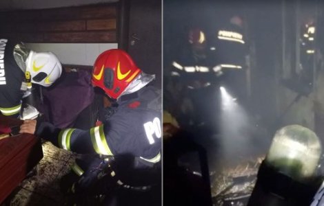 VIDEO 16 copii, la spital după ce pensiunea unde se aflau în tabără a luat foc