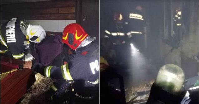 VIDEO 16 copii, la spital după ce cabana unde se aflau în vacanță a luat foc