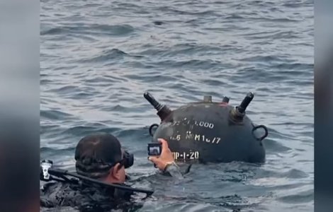 Mine rusești în Marea Neagră, scafandrii militari români în larg