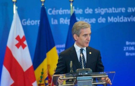 Basescu, impresionat ca Iurie Leanca si-a tinut jumatate din discurs in limba romana