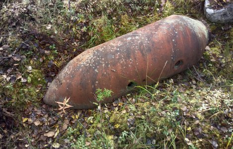 O bombă din Al Doilea Război Mondial a fost găsită într-un râu secat