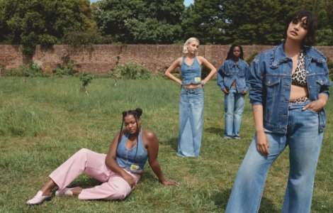 Levi s x GANNI revine cu o colecție care jonglează cu nuanțe inspirate din natură, alături de Emma Chamberlain