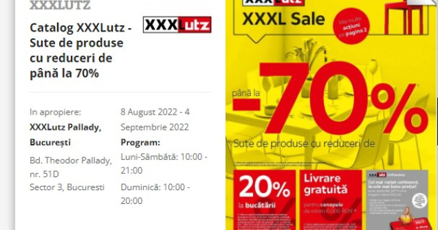 Catalog XXXLutz - Sute de produse cu reduceri de până la 70%