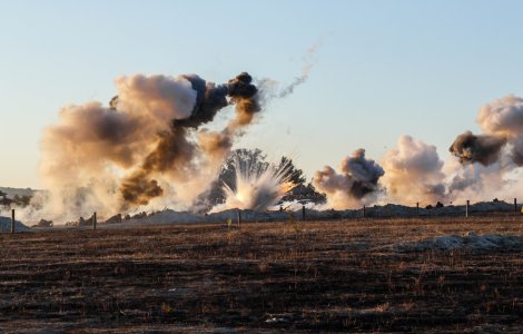 VIDEO Un depozit de muniţie din Peninsula Crimeea a explodat