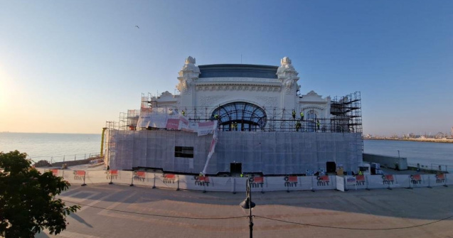 Cazinoul din Constanța a fost descoperit parţial. Cât vor mai dura lucrările