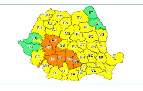 Prognoza ANM pentru marți, 23 august: Vremea rămâne instabilă. Avertizare meteo - Cod galben și portocaliu de ploi torențiale