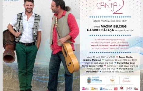 În septembrie, în parcurile din Sectorul 2, se cântă în doi