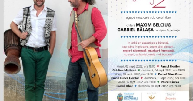 În septembrie, în parcurile din Sectorul 2, se cântă în doi