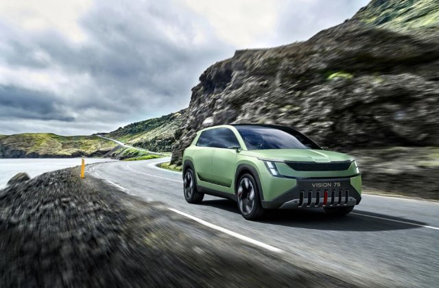 Conceptul Skoda Vision 7S dezvăluie noul limbaj de design al mărcii