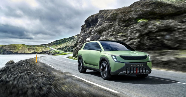 Conceptul Skoda Vision 7S dezvăluie noul limbaj de design al mărcii