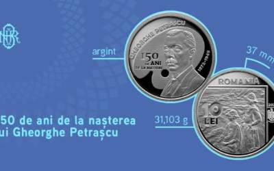 Moneda de argint lansată de...
