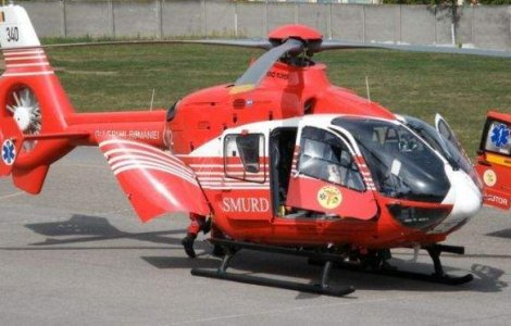Sucevean cu arsuri grave, dus cu un elicopter SMURD la Bucuresti
