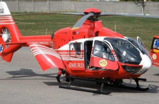 Un barbat din Suceava cu arsuri grave, transportat de urgenta cu elicopterul la Bucuresti