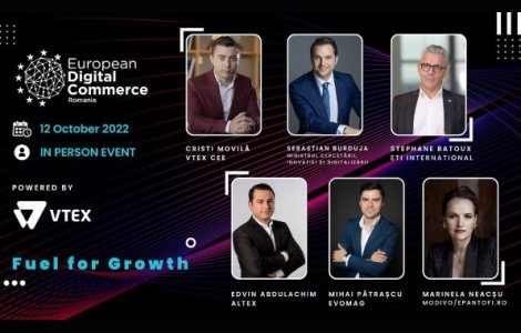 Auchan, Altex, ETI sau Modivo, printre companiile prezente la European Digital Commerce pe 12 octombrie. Înscrie-te acum!