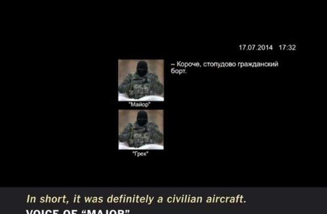 [VIDEO] Convorbirea care ii incrimineaza pe rebeli in doborarea avionului, AUTENTIFICATA