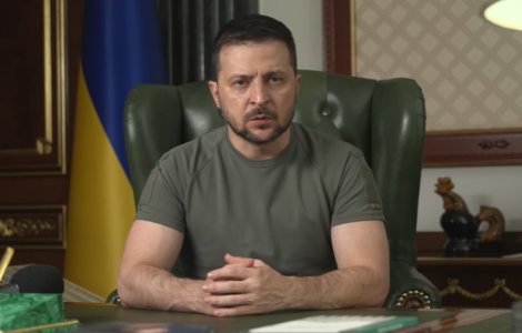 Președintele Volodimir Zelenski anunță recucerirea a trei localități din regiunea Herson