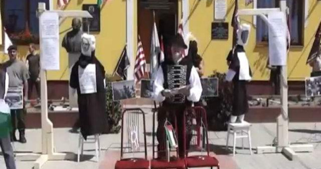  Video  Ungaria: Manechine reprezentand lideri israelieni, SPANZURATE