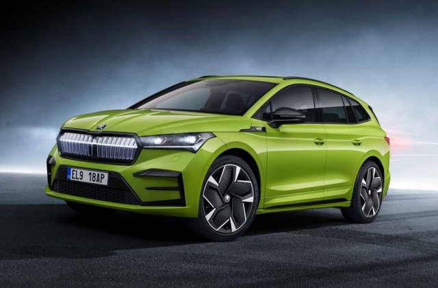 Skoda Enyaq RS iV debutează cu 300 CP și 500 de kilometri autonomie