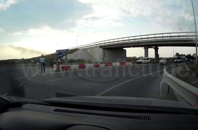 [VIDEO] Gestul MINUNAT facut de un sofer roman pentru un agent de circulatie